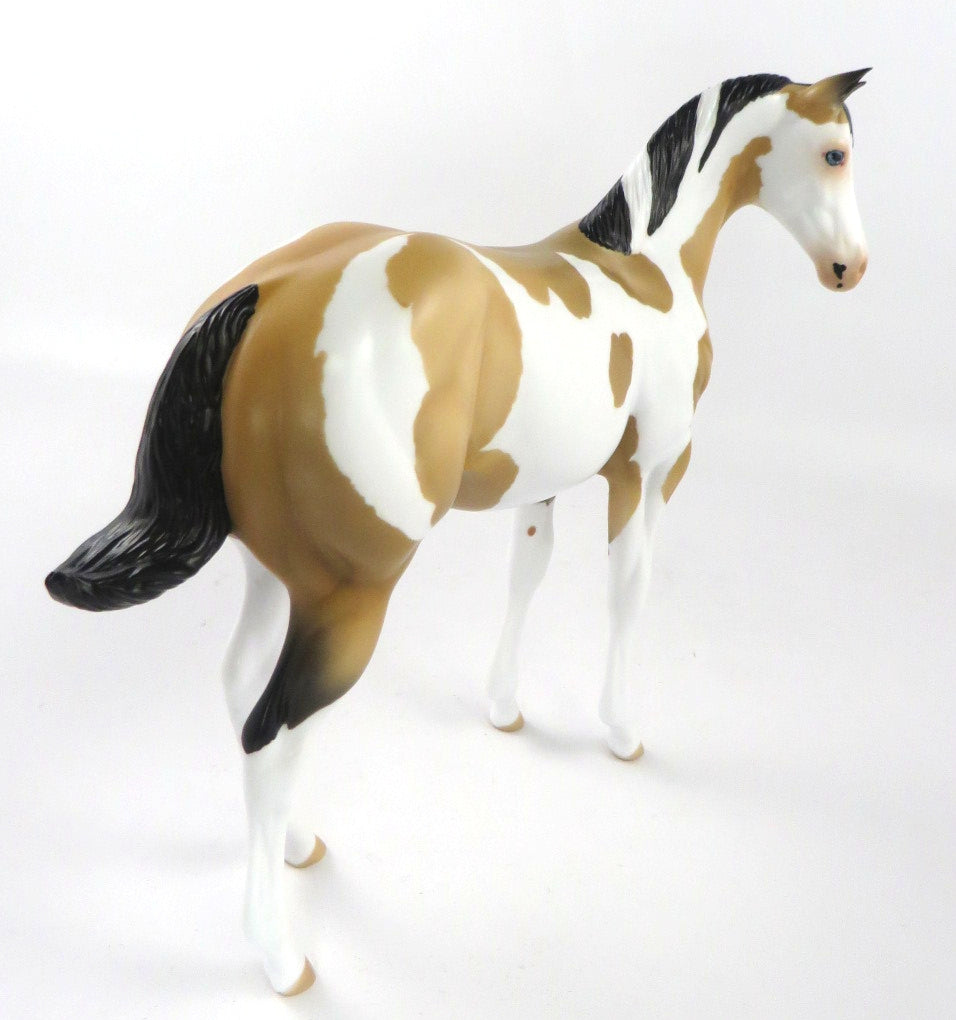 MILLIE-OOAK BUCKSKIN PINTO WEANLING MODEL HORSE 12/17/19
