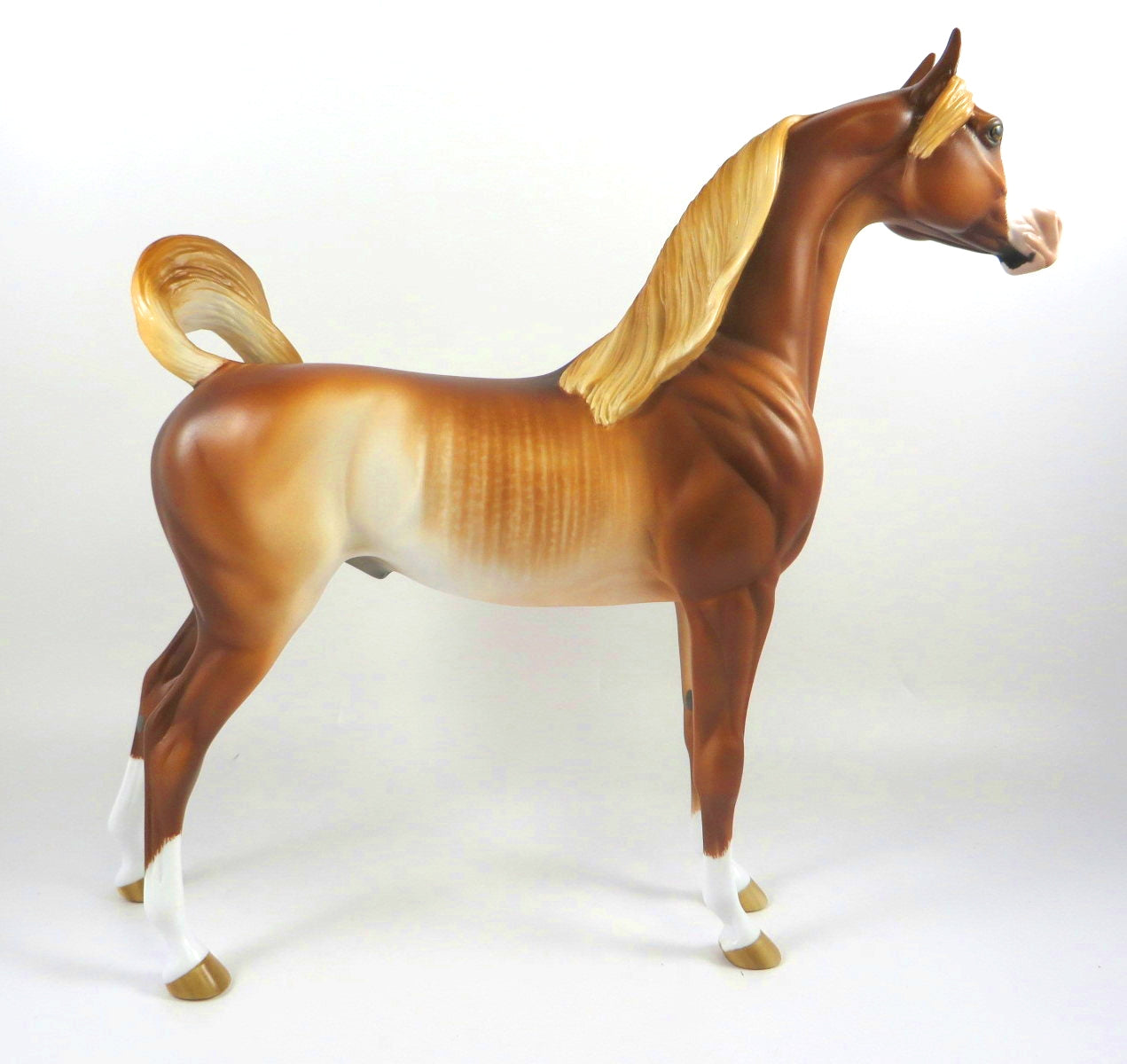 MILO -OOAK CHESTNUT RABICANO ARABIAN BY SHERYL LEISURE MM19