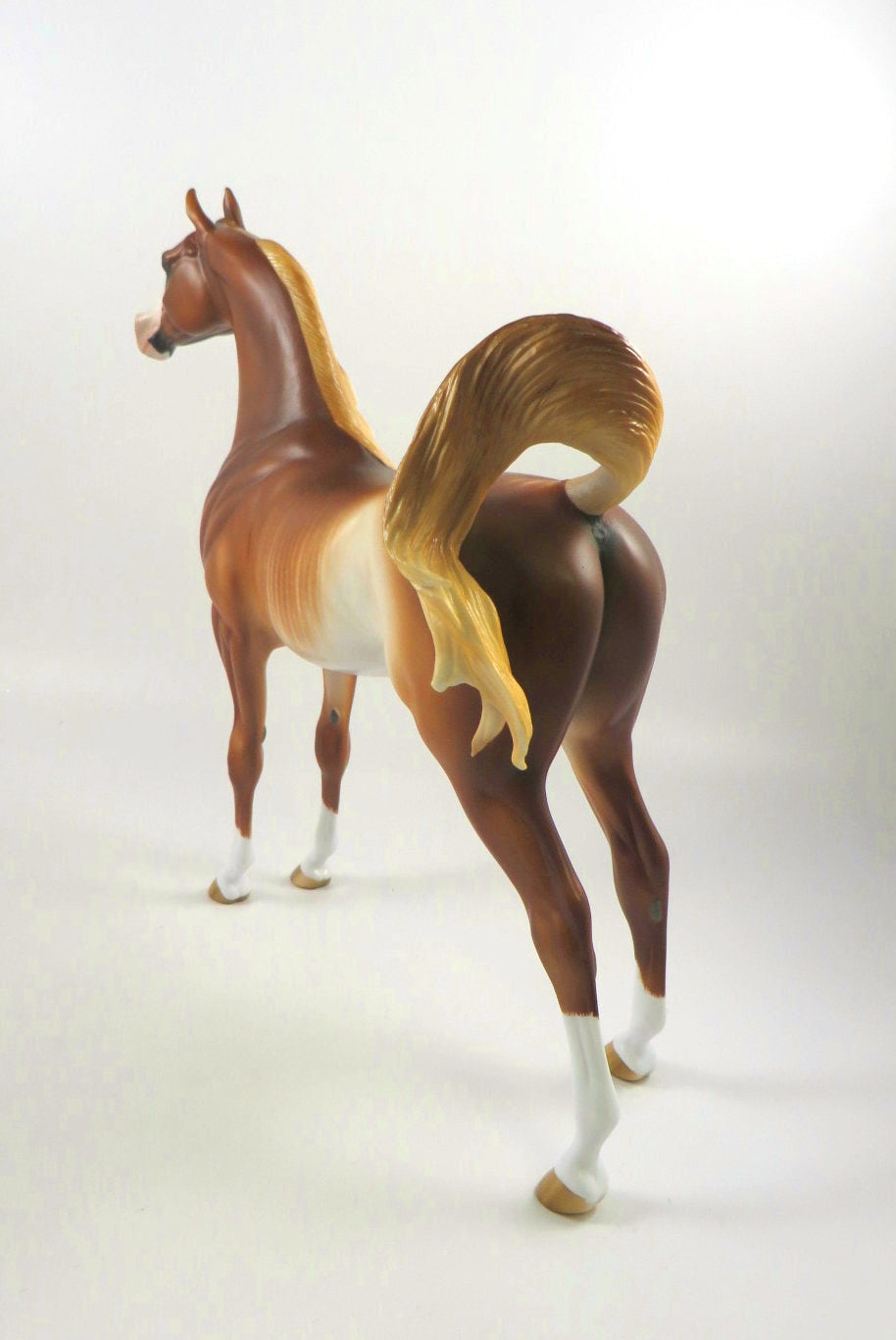 MILO -OOAK CHESTNUT RABICANO ARABIAN BY SHERYL LEISURE MM19
