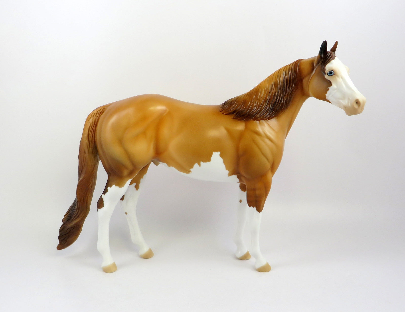 MIRCHE-OOAK RED DUN SPLASH ISH MODEL HORSE EQ 19