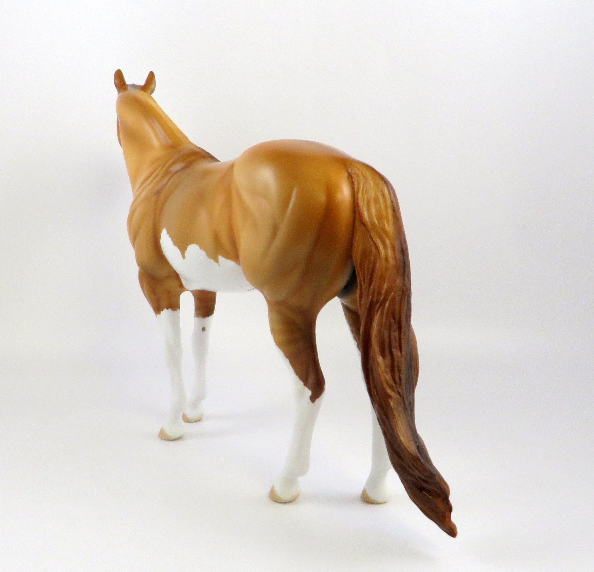 MIRCHE-OOAK RED DUN SPLASH ISH MODEL HORSE EQ 19