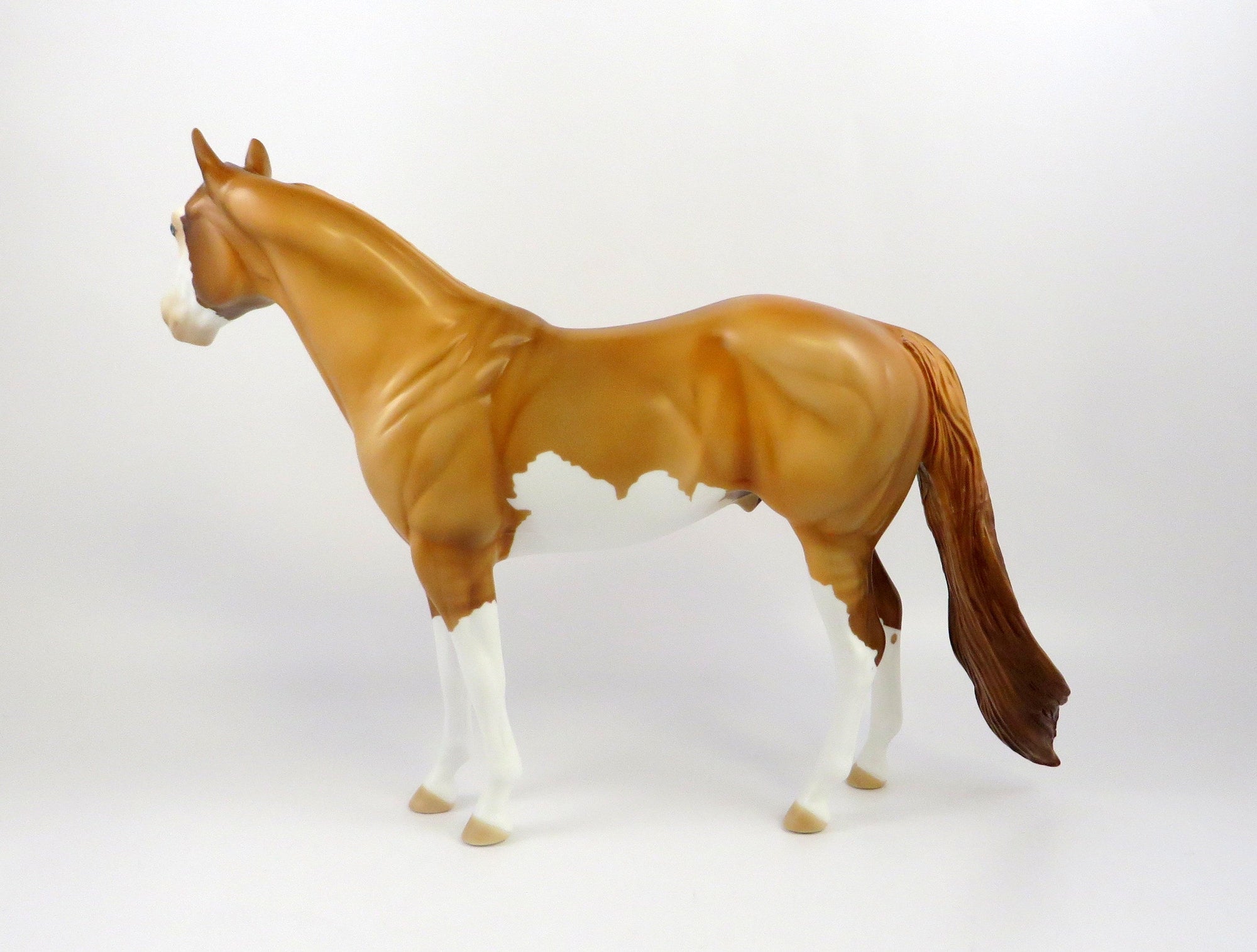 MIRCHE-OOAK RED DUN SPLASH ISH MODEL HORSE EQ 19