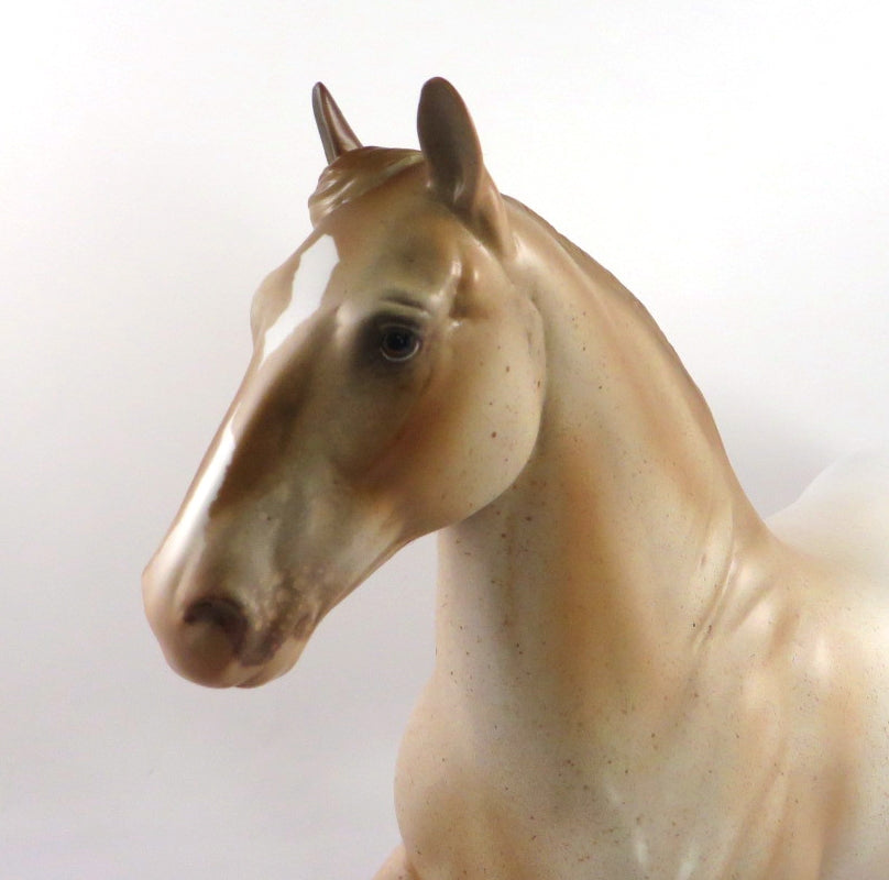 MISTER MIRACLE - OOAK CHESTNUT ROAN TROTTING DRAFTER BY AUDREY DIXON 1/14/20