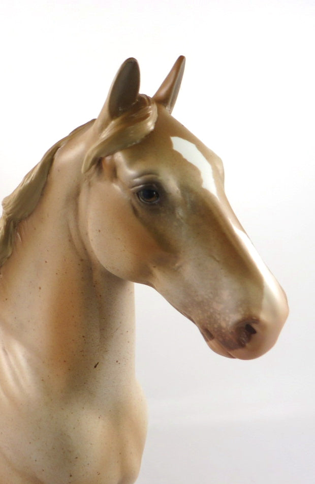 MISTER MIRACLE - OOAK CHESTNUT ROAN TROTTING DRAFTER BY AUDREY DIXON 1/14/20