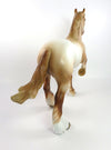 MISTER MIRACLE - OOAK CHESTNUT ROAN TROTTING DRAFTER BY AUDREY DIXON 1/14/20