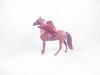 BLAIR -OOAK PINK HALLOWEEN DECORATOR MORGAN BAT CHIP MODEL HORSE BY KAYLA WESSE MM19