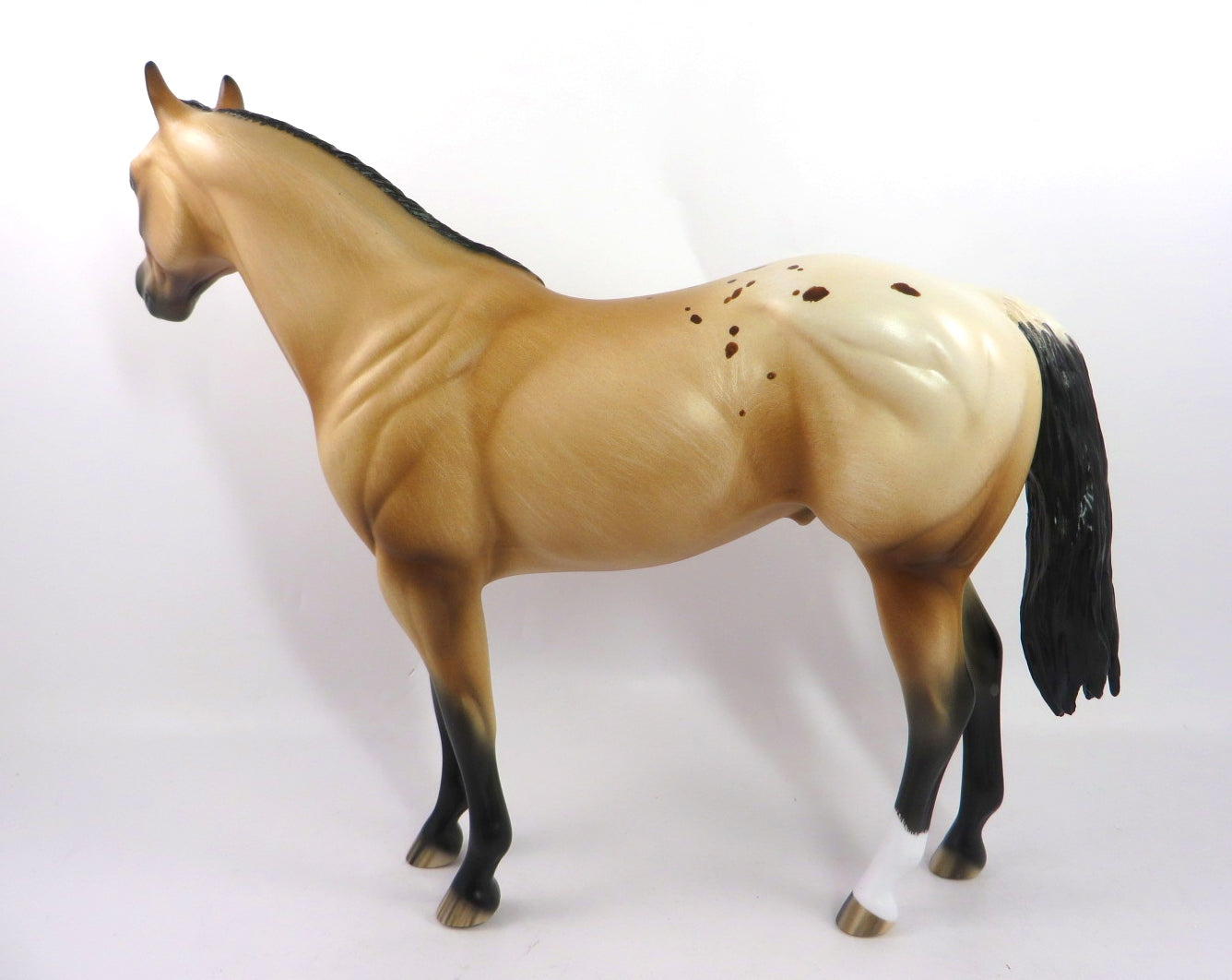 MONACH-OOAK BAY BLANKET APPALOOSA MODEL HORSE BY SHERYL LEISURE 1/3/20