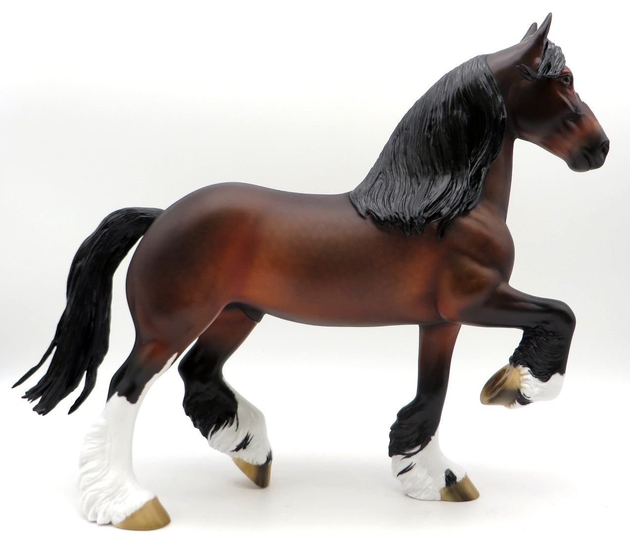 Monsoon Wind-OOAK Dapple Dapple Bay Trotting Drafter Painted by Ellen Robbins 1/10/21