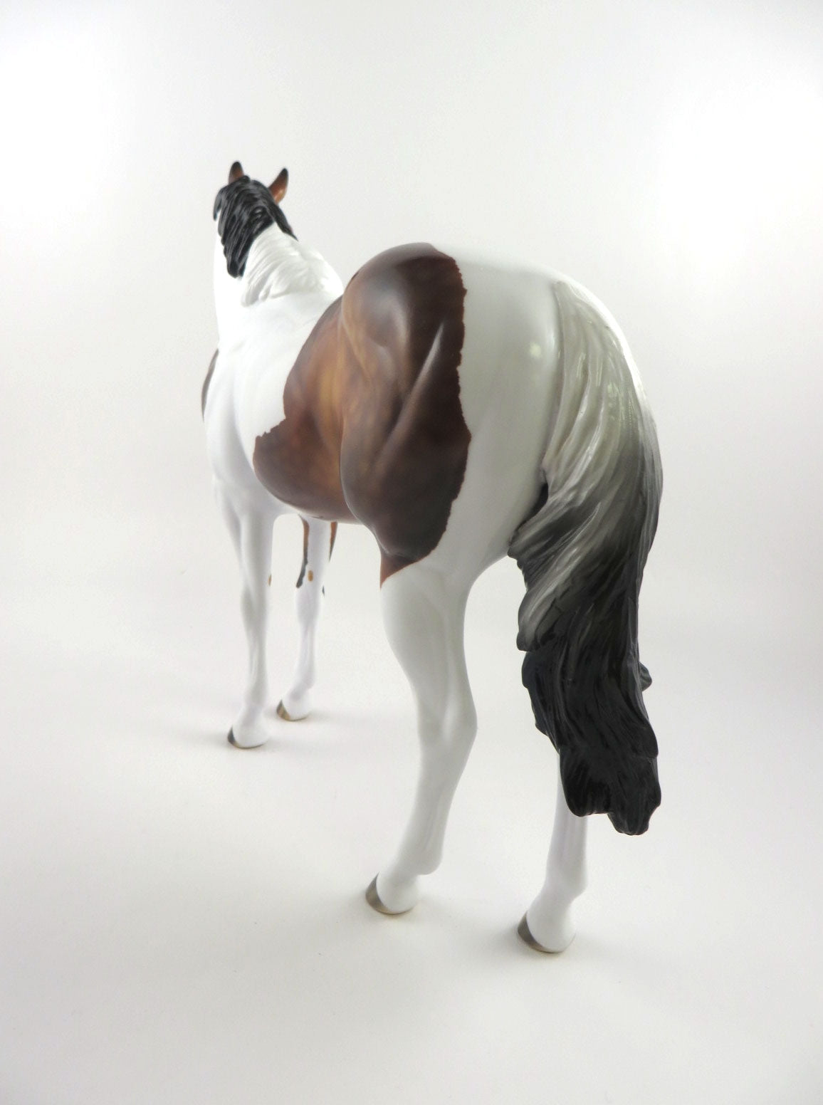 MONSTER MASH-OOAK BROWN/BLACK/WHITE TOBANIO IDEAL STOCK HORSE BY AUDREY DIXON MM19