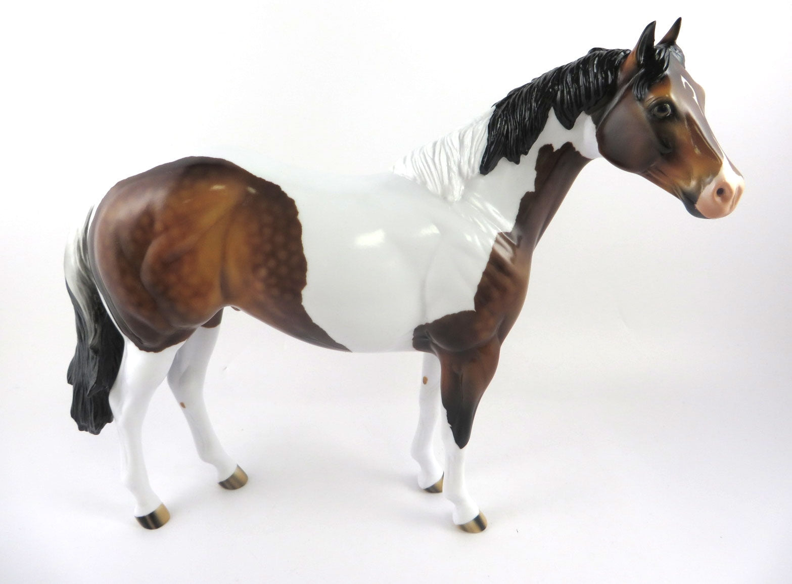 MONSTER MASH-OOAK BROWN/BLACK/WHITE TOBANIO IDEAL STOCK HORSE BY AUDREY DIXON MM19