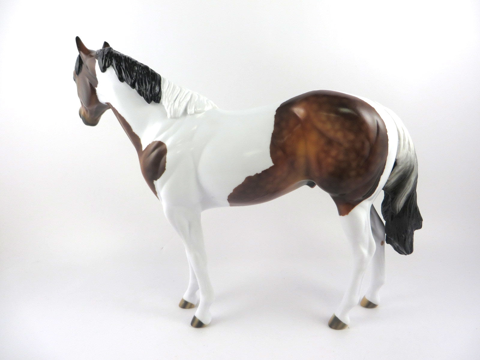 MONSTER MASH-OOAK BROWN/BLACK/WHITE TOBANIO IDEAL STOCK HORSE BY AUDREY DIXON MM19