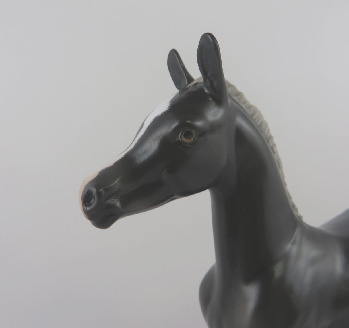 MOONLIGHT MAGIC - LE-3 BLACK ROAN ARAB FOAL MODEL HORSE BY AUDREY DIXON MM19