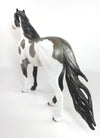 MOONLIGHT SERENADE - OOAK GREY PINTO SPANISH MUSTANG MODEL HORSE 02/13/20