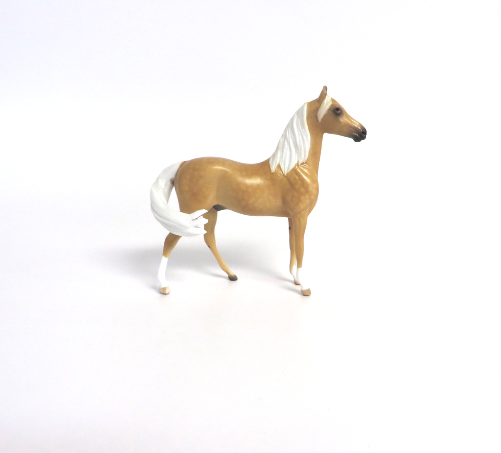 YELLER  -- OOAK DAPPLED PALOMINO MORGAN  CHIP BY SHERYL LEISURE 3-15-19