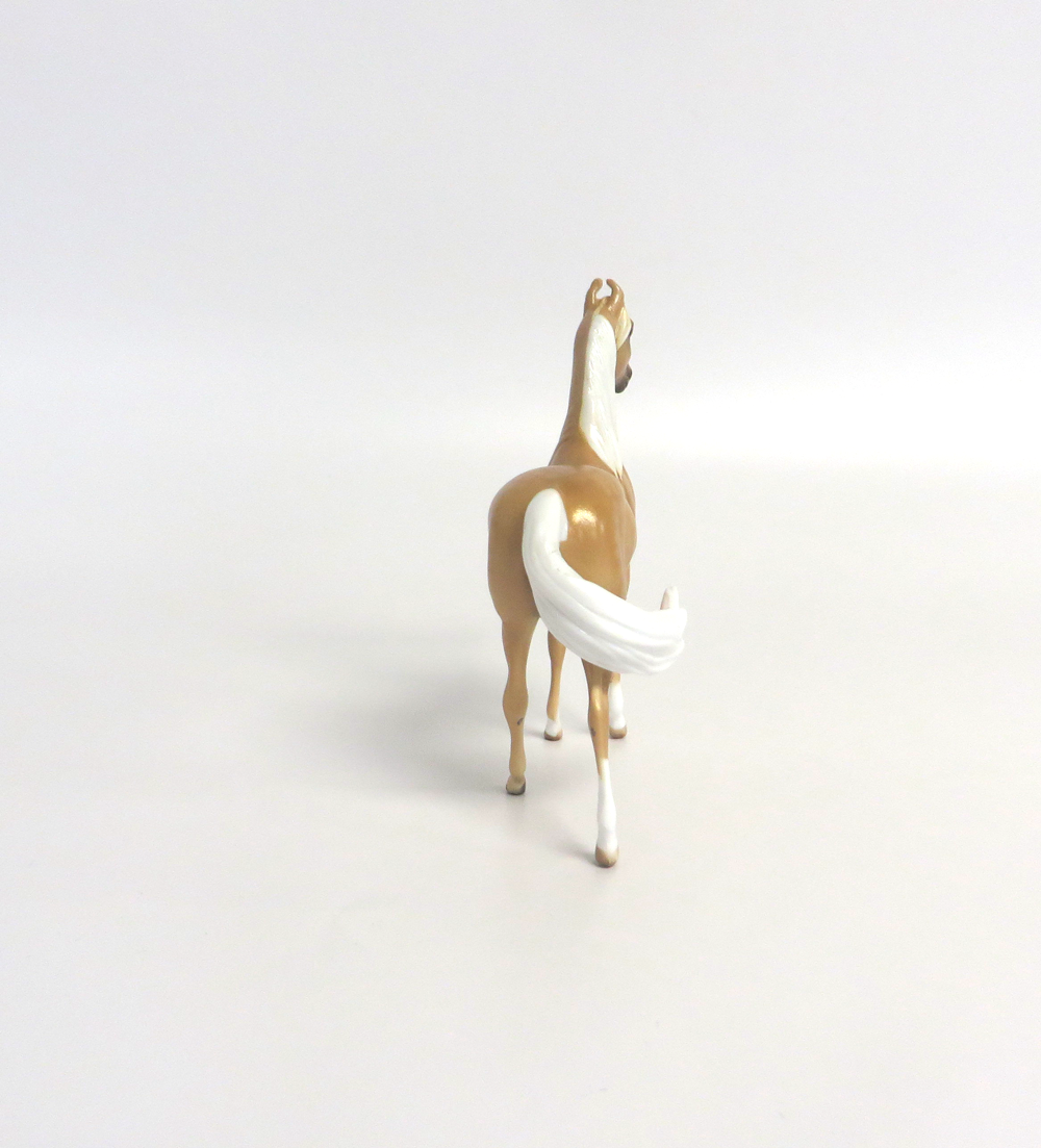 YELLER  -- OOAK DAPPLED PALOMINO MORGAN  CHIP BY SHERYL LEISURE 3-15-19