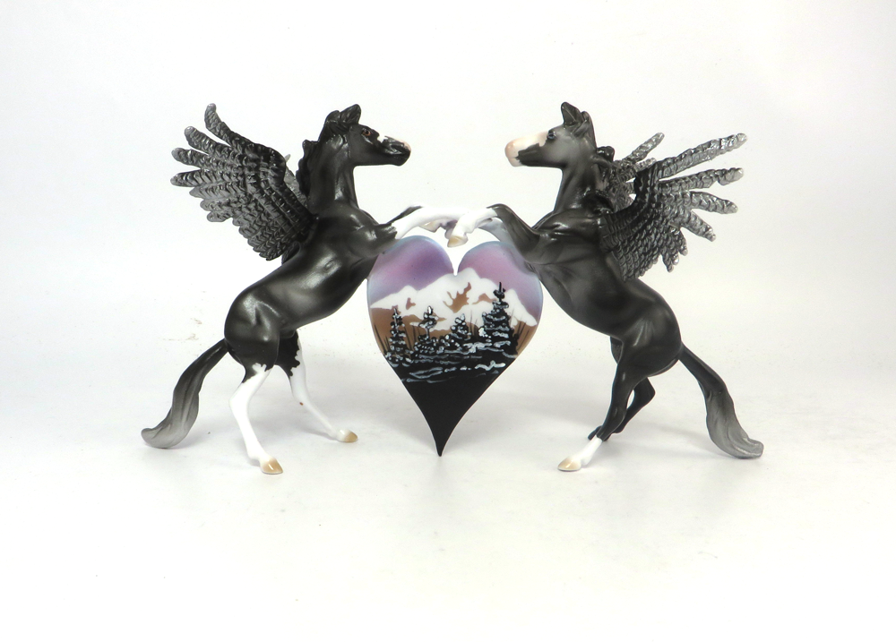 VISION OF LOVE- OOAK DOUBLE REARING PEGACHIPS HEART VALENTINE DECORATOR SB19