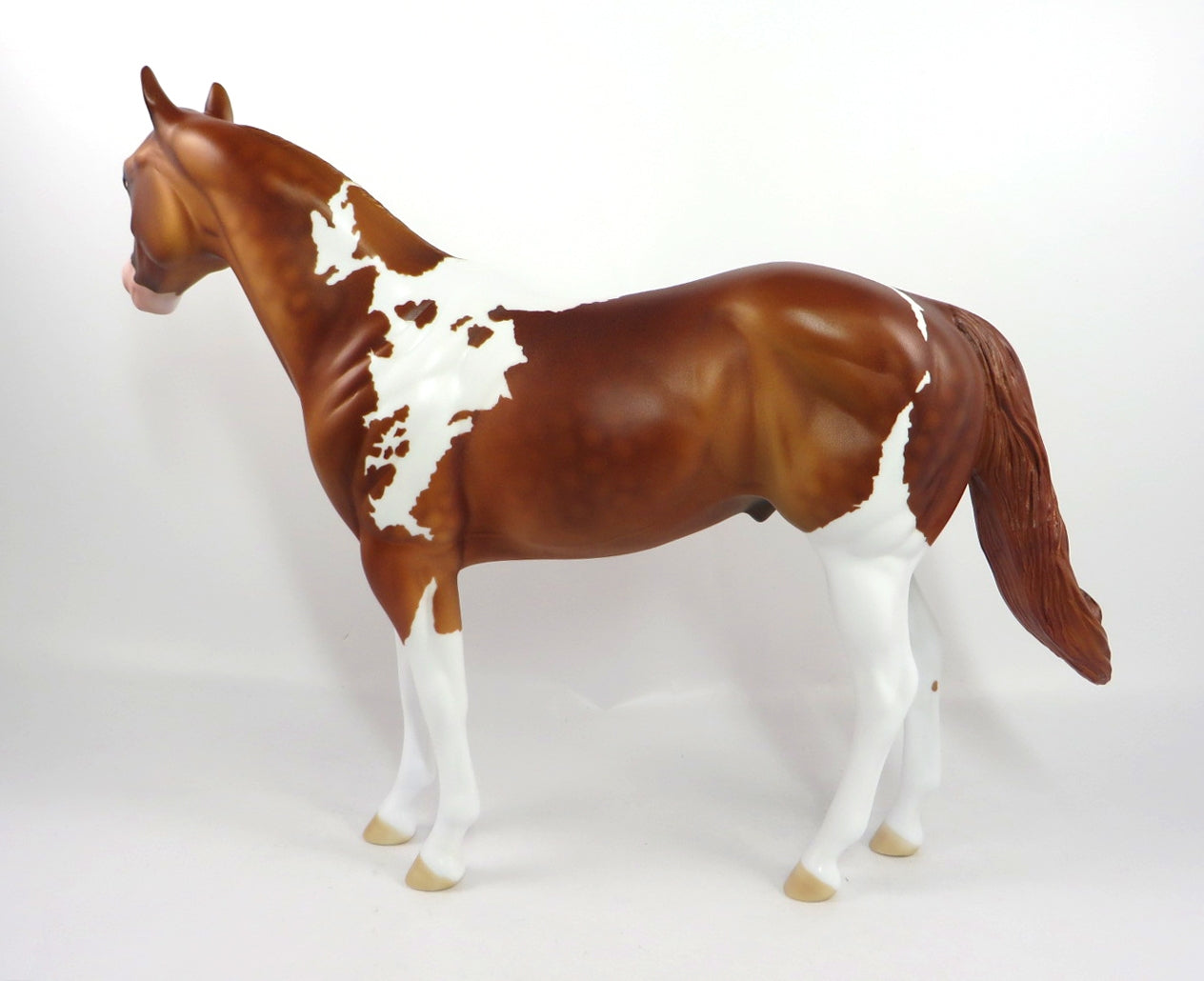 MOVIE TIME-OOAK DAPPLE CHESTNUT PINTO ISH MODEL HORSE PJ 2020