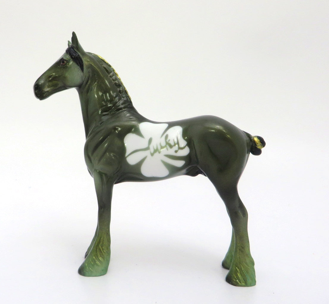 MR. LUCKY - OOAK  GREEN ST. PATRICKS DAY  DECO STANDING DRAFT BY JAS FANNING 3/5/20