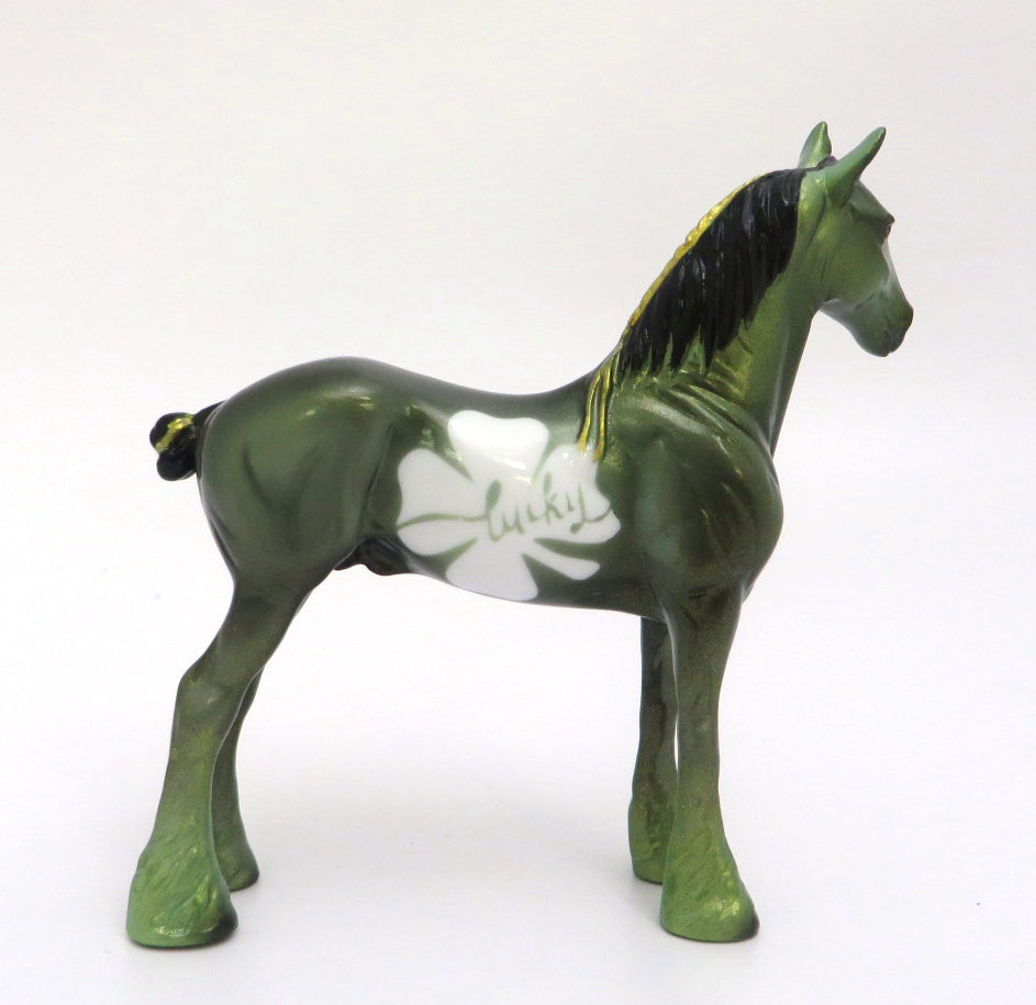 MR. LUCKY - OOAK  GREEN ST. PATRICKS DAY  DECO STANDING DRAFT BY JAS FANNING 3/5/20