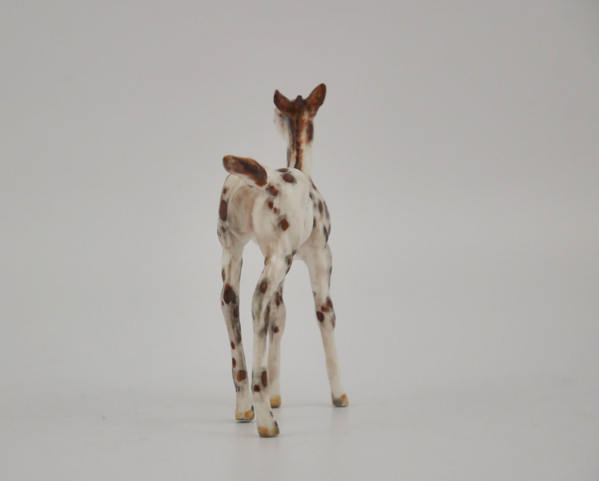MUDDLETRIX -OOAK CHESTNUT LEOPARD APPALOOSA FOAL BY ANDREA