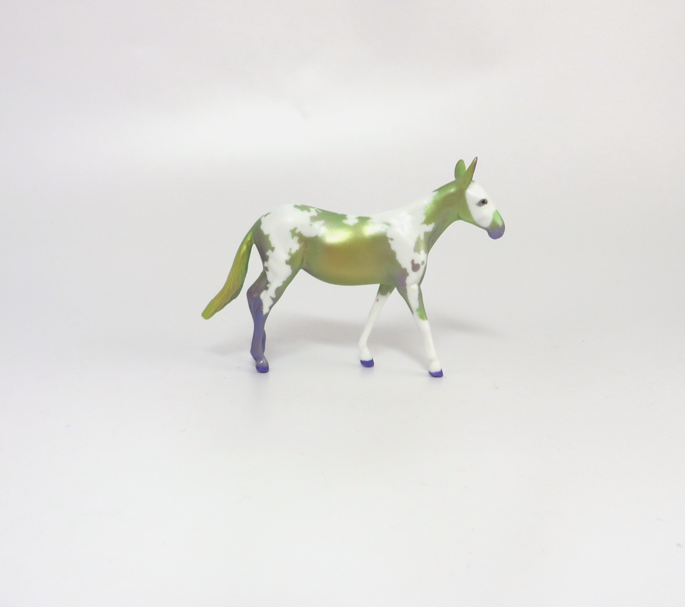 BOURBON- OOAK MARDI GRAS DECORATOR MULE CHIP BY AMANDA HOSTETLER  3-5-19