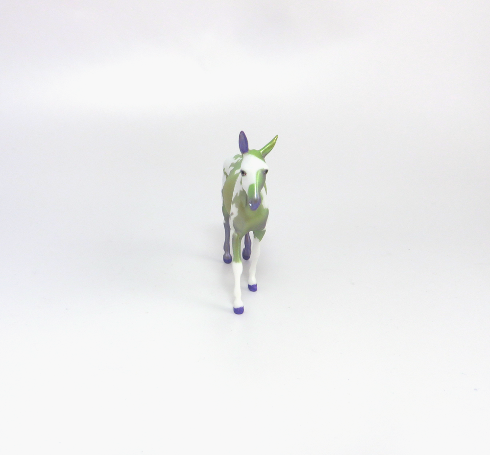 BOURBON- OOAK MARDI GRAS DECORATOR MULE CHIP BY AMANDA HOSTETLER  3-5-19