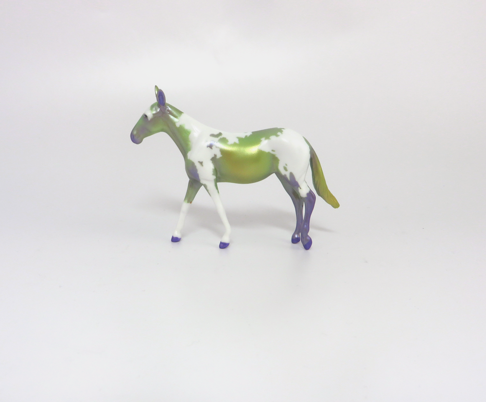 BOURBON- OOAK MARDI GRAS DECORATOR MULE CHIP BY AMANDA HOSTETLER  3-5-19