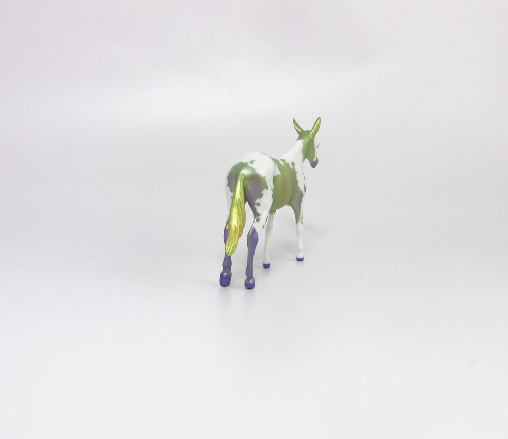 BOURBON- OOAK MARDI GRAS DECORATOR MULE CHIP BY AMANDA HOSTETLER  3-5-19