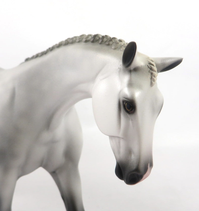 MYSTERE - OOAK DAPPLE GREY WARMBLOOD PEBBLES  BY MISSY FOX 1/14/20