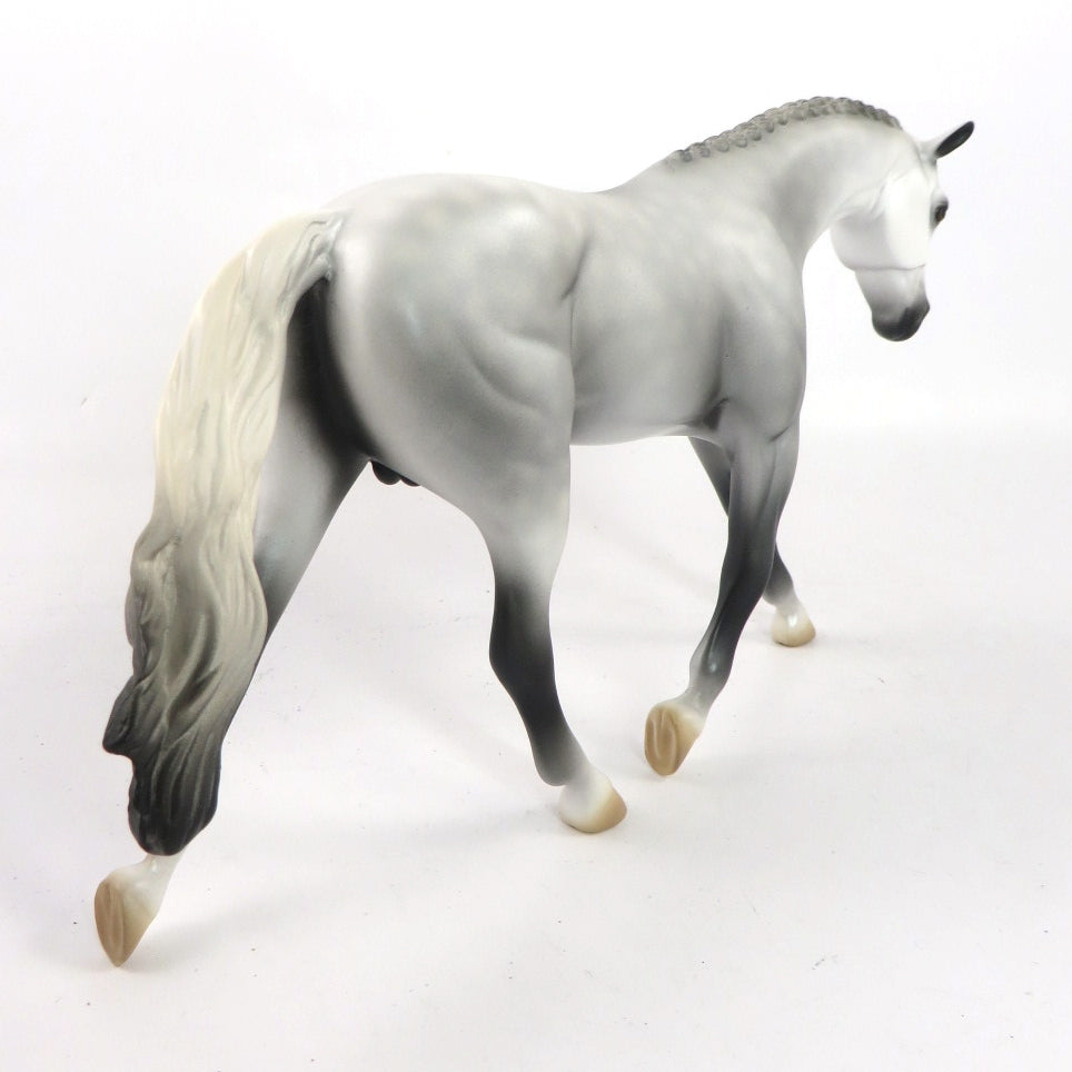 MYSTERE - OOAK DAPPLE GREY WARMBLOOD PEBBLES  BY MISSY FOX 1/14/20