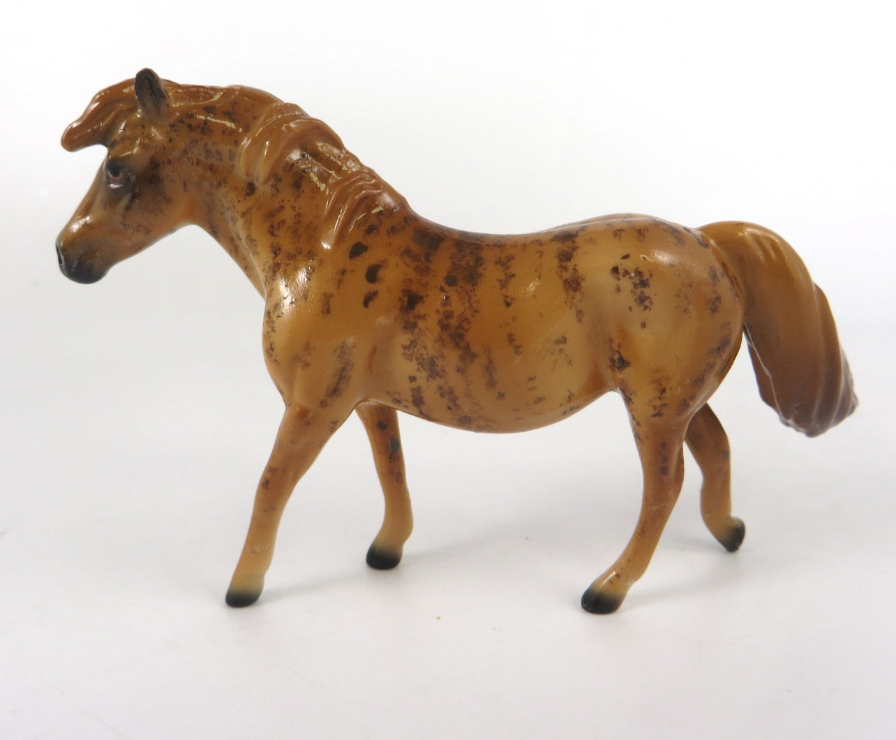 MY COPPER-OOAK BRINDLE PONY CHIP  BY ANDREA  WHS19