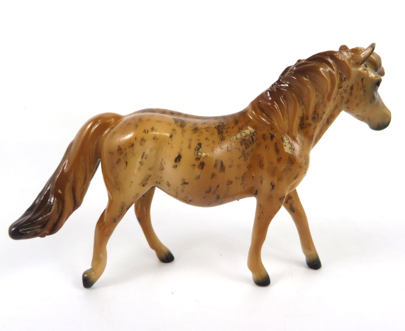 MY COPPER-OOAK BRINDLE PONY CHIP  BY ANDREA  WHS19