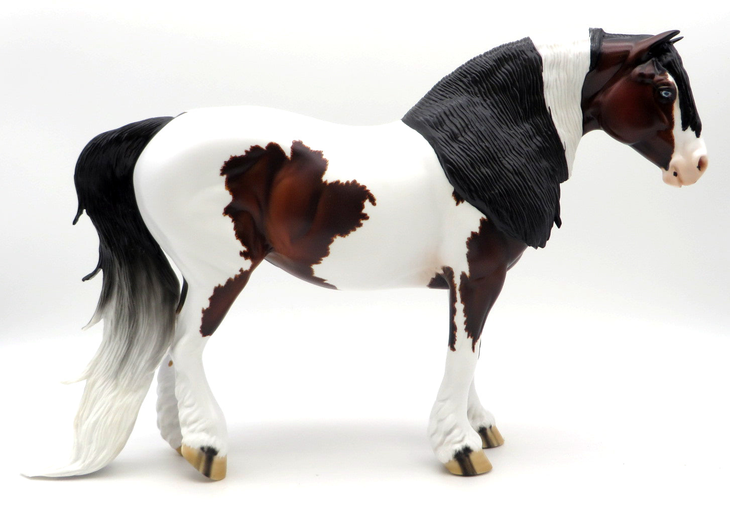 Nadia-OOAK Bay Pinto Heavy Drafter Painted by Carrie Keller 1/10/21