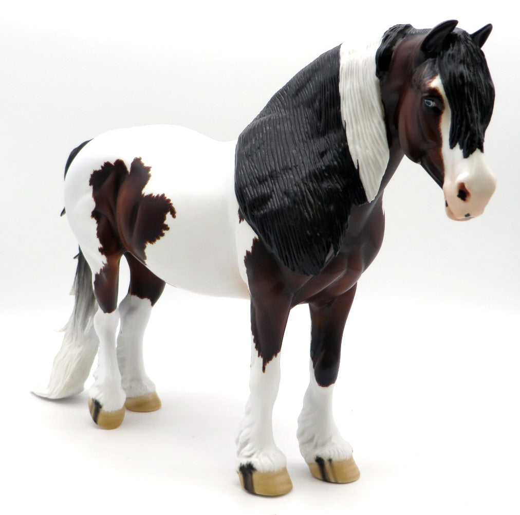 Nadia-OOAK Bay Pinto Heavy Drafter Painted by Carrie Keller 1/10/21