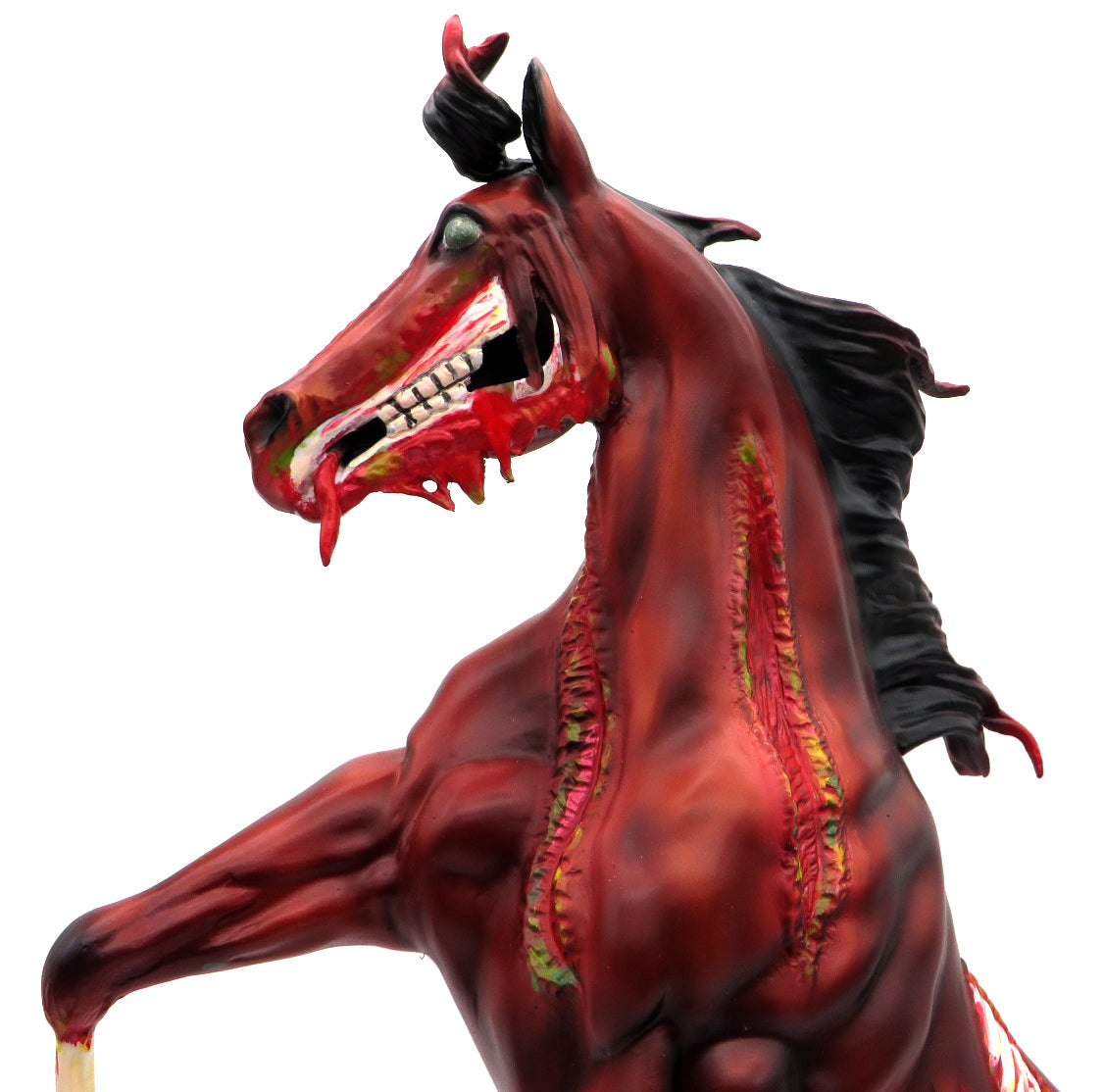 Necroprancer-OOAK Rearing Remington Zombie Painted by Jas MM 21