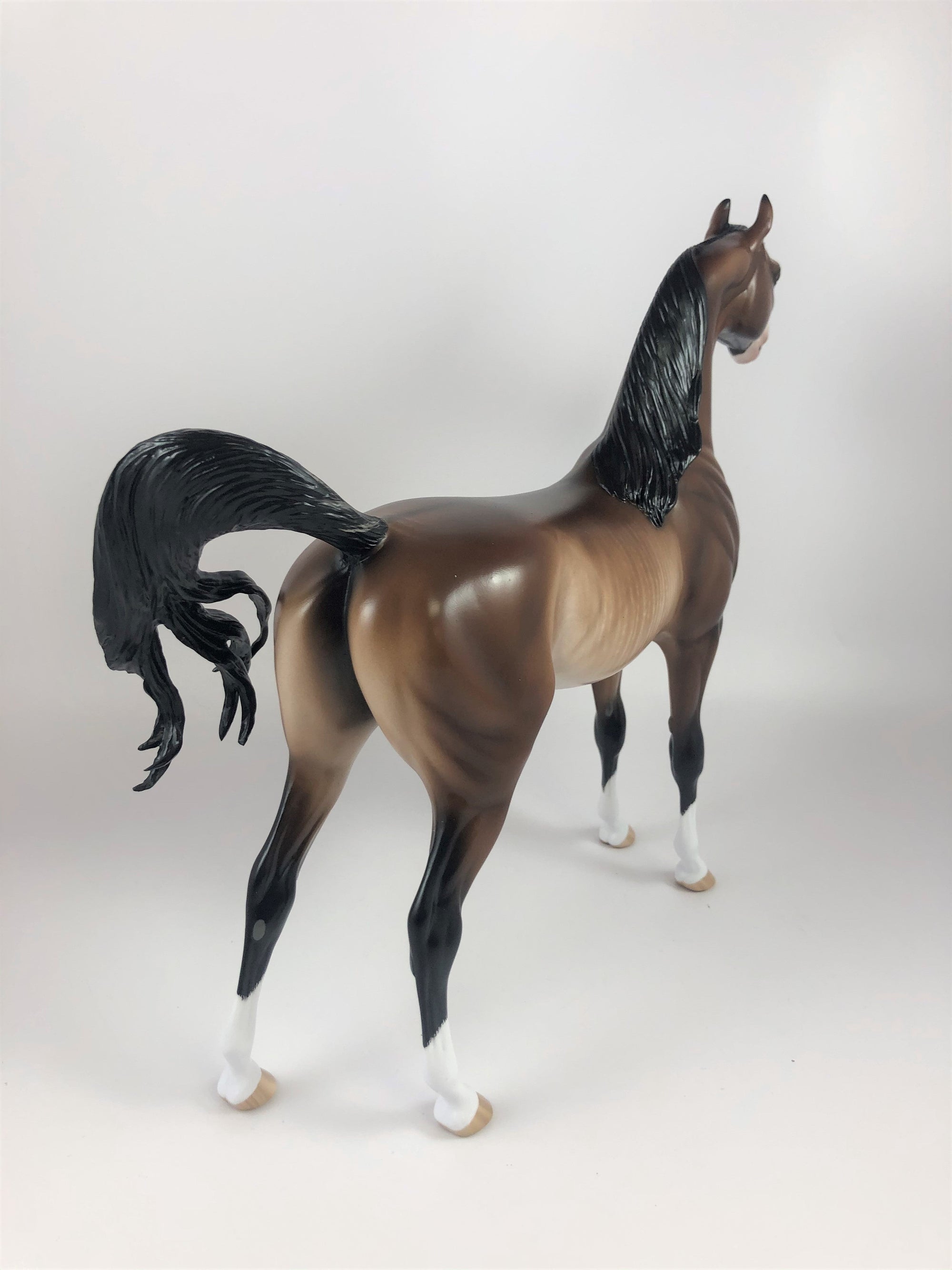 NETHERWORLD - OOAK BAY RABICANO ARABIAN MODEL HORSE BY SHERYL LEISURE LHS 19