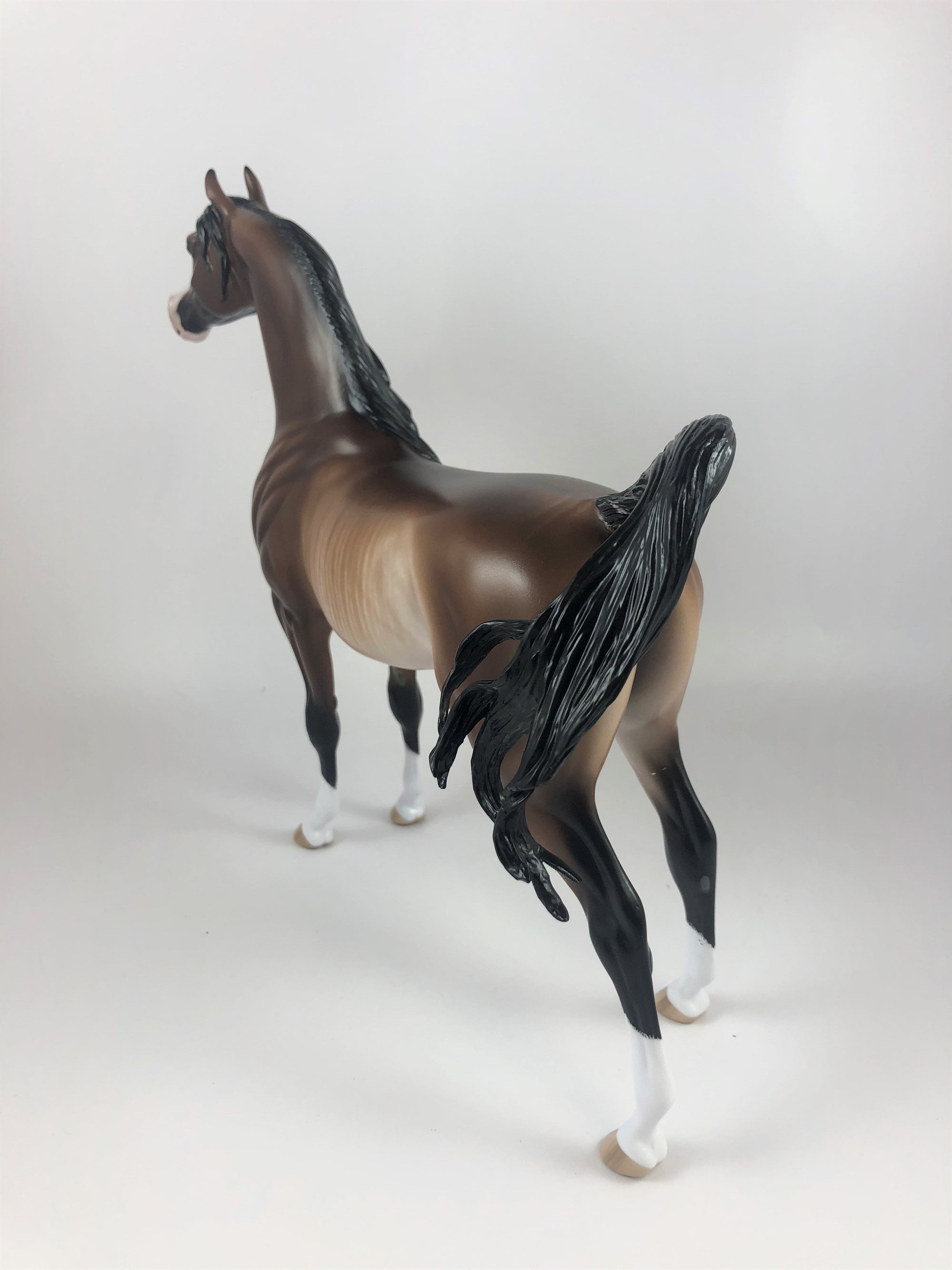 NETHERWORLD - OOAK BAY RABICANO ARABIAN MODEL HORSE BY SHERYL LEISURE LHS 19