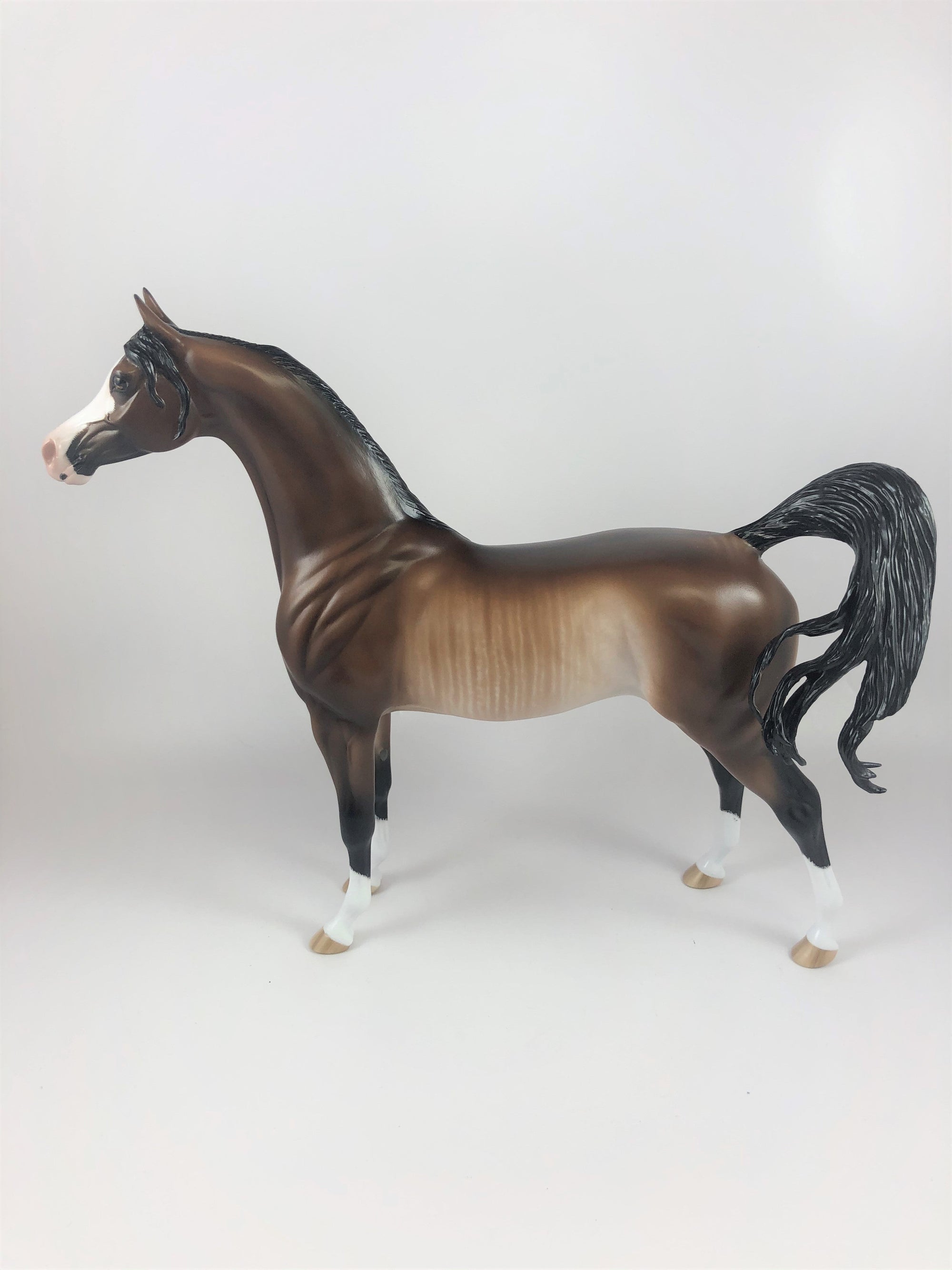 NETHERWORLD - OOAK BAY RABICANO ARABIAN MODEL HORSE BY SHERYL LEISURE LHS 19