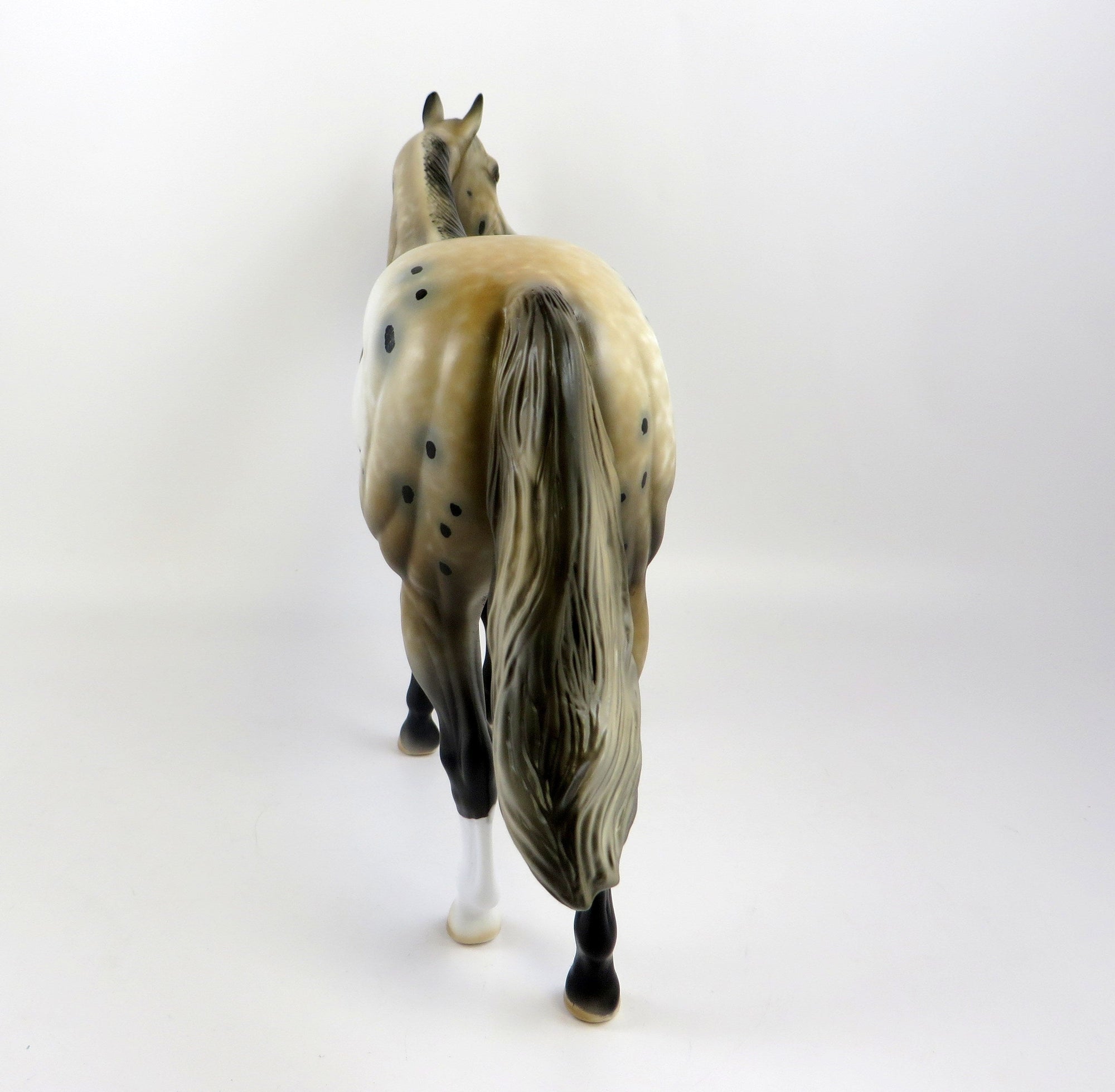 NICHOL-OOAK BUCKSKIN APPALOOSA MODEL HORSE EQ 19