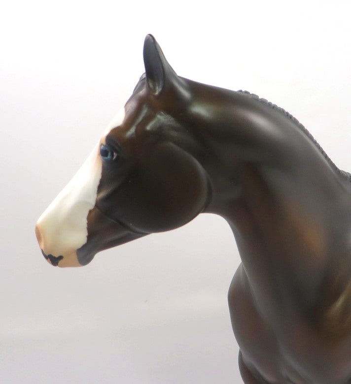 NIGHT TRAIN-OOAK BAY ISH MODEL HORSE BY MISSY FOX SB 20
