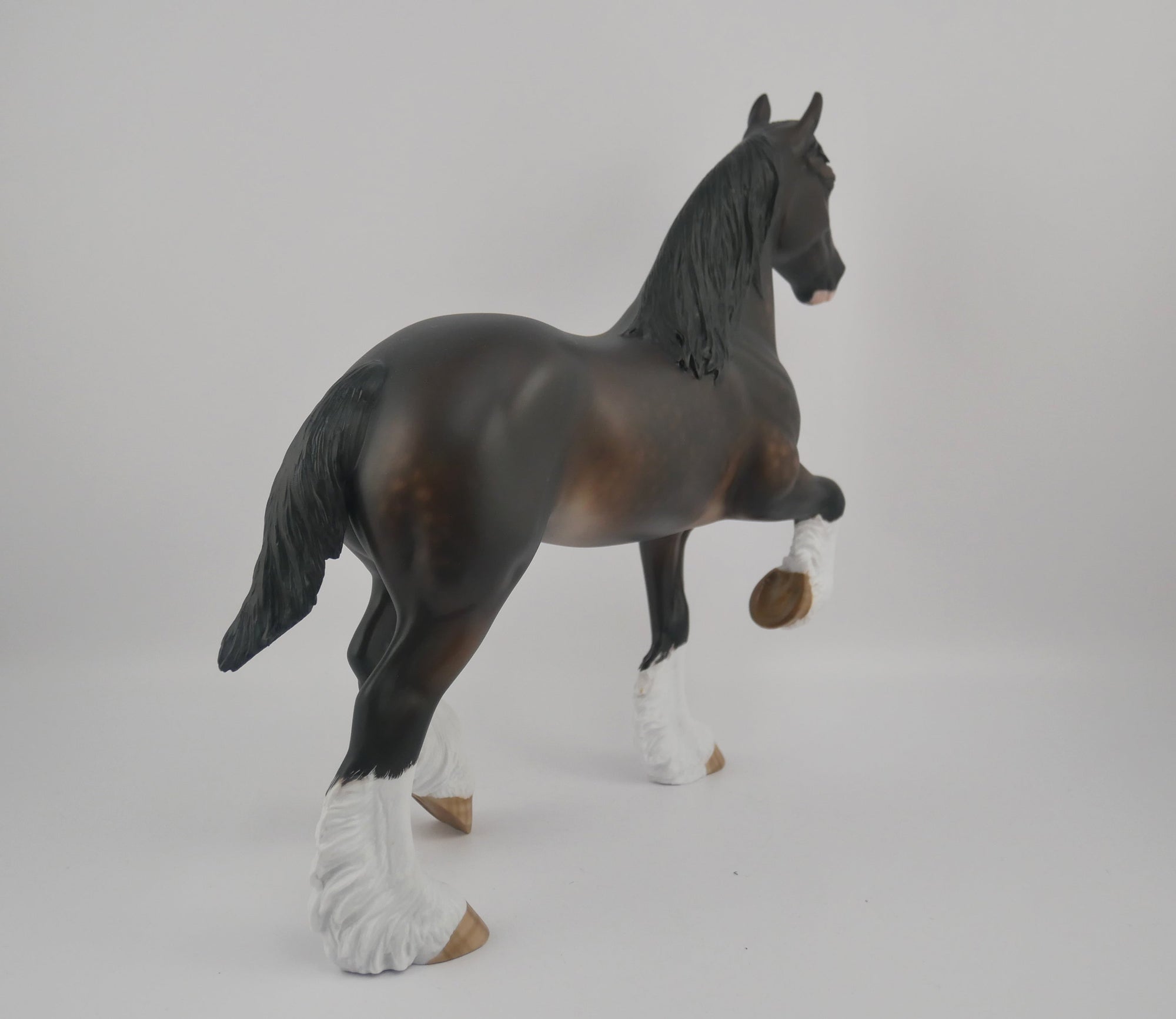 Niki De Saint Phalle-OOAK Dapple Bay Trotting Drafter by Sheryl Leisure