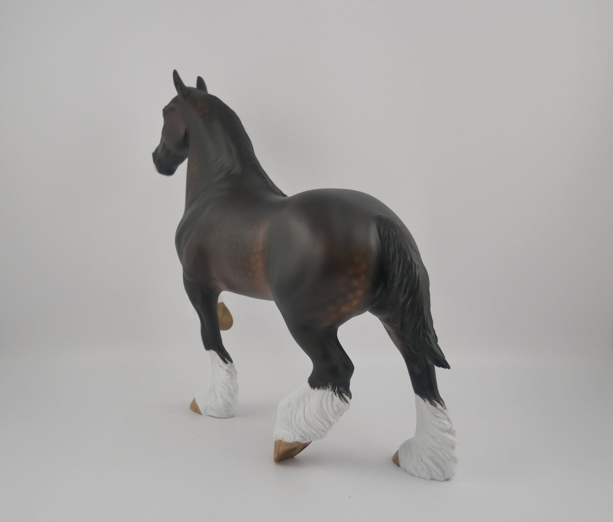 Niki De Saint Phalle-OOAK Dapple Bay Trotting Drafter by Sheryl Leisure