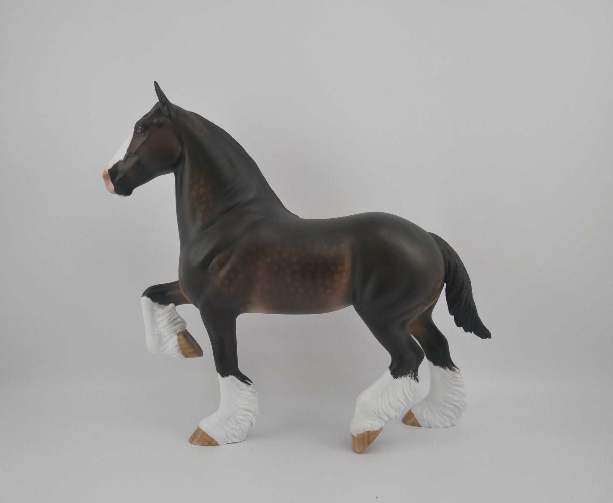 Niki De Saint Phalle-OOAK Dapple Bay Trotting Drafter by Sheryl Leisure