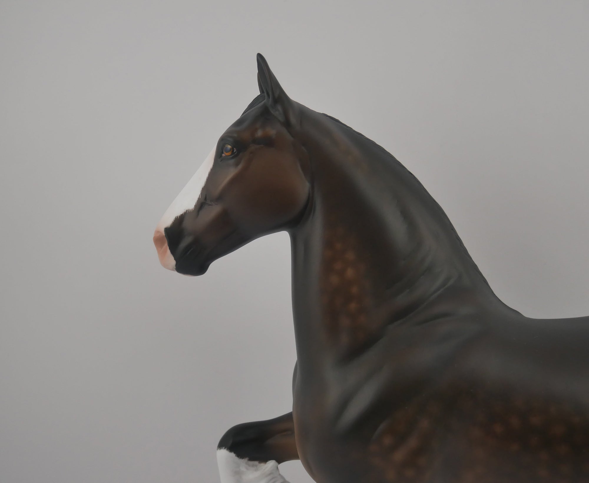 Niki De Saint Phalle-OOAK Dapple Bay Trotting Drafter by Sheryl Leisure