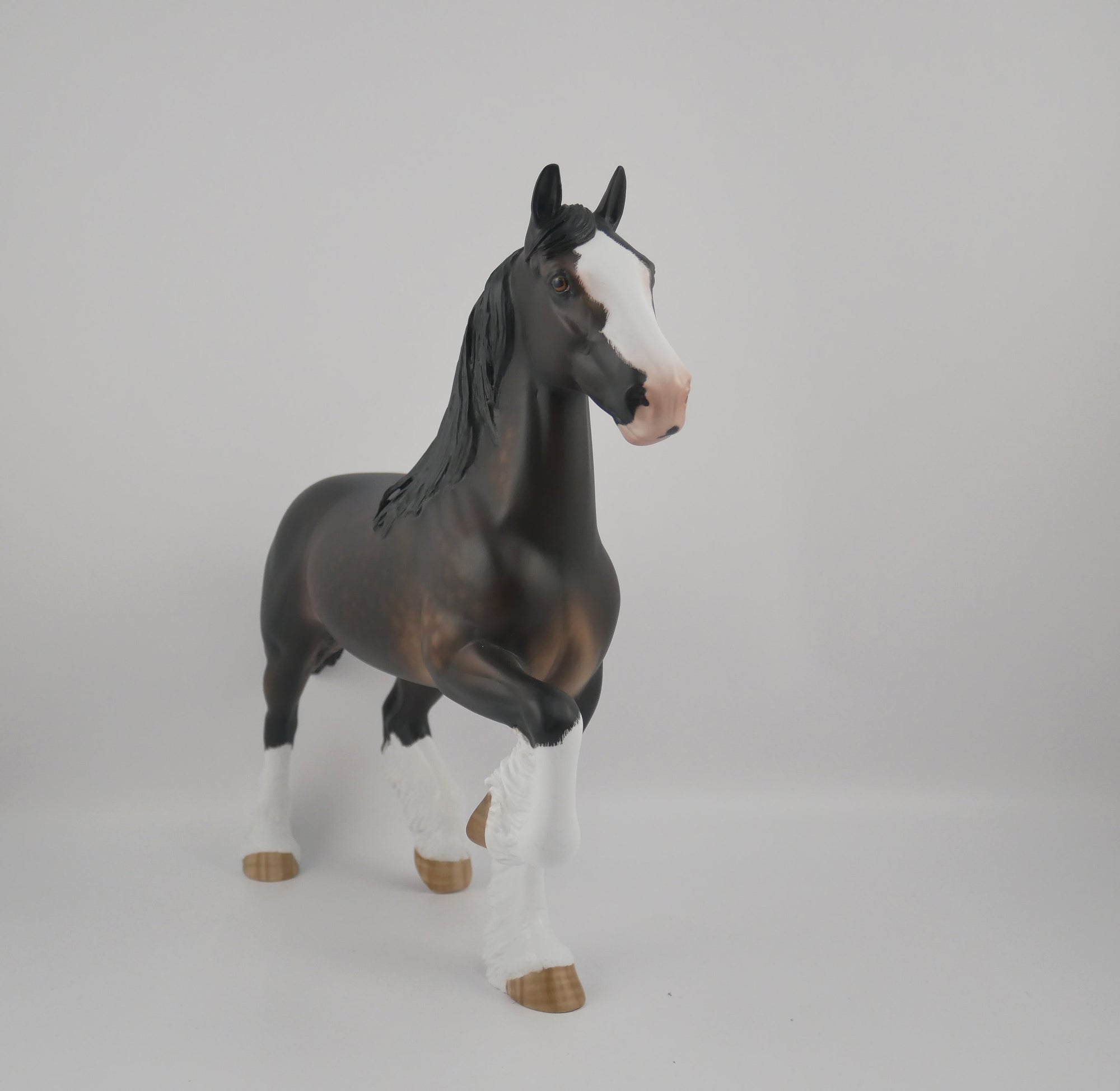Niki De Saint Phalle-OOAK Dapple Bay Trotting Drafter by Sheryl Leisure