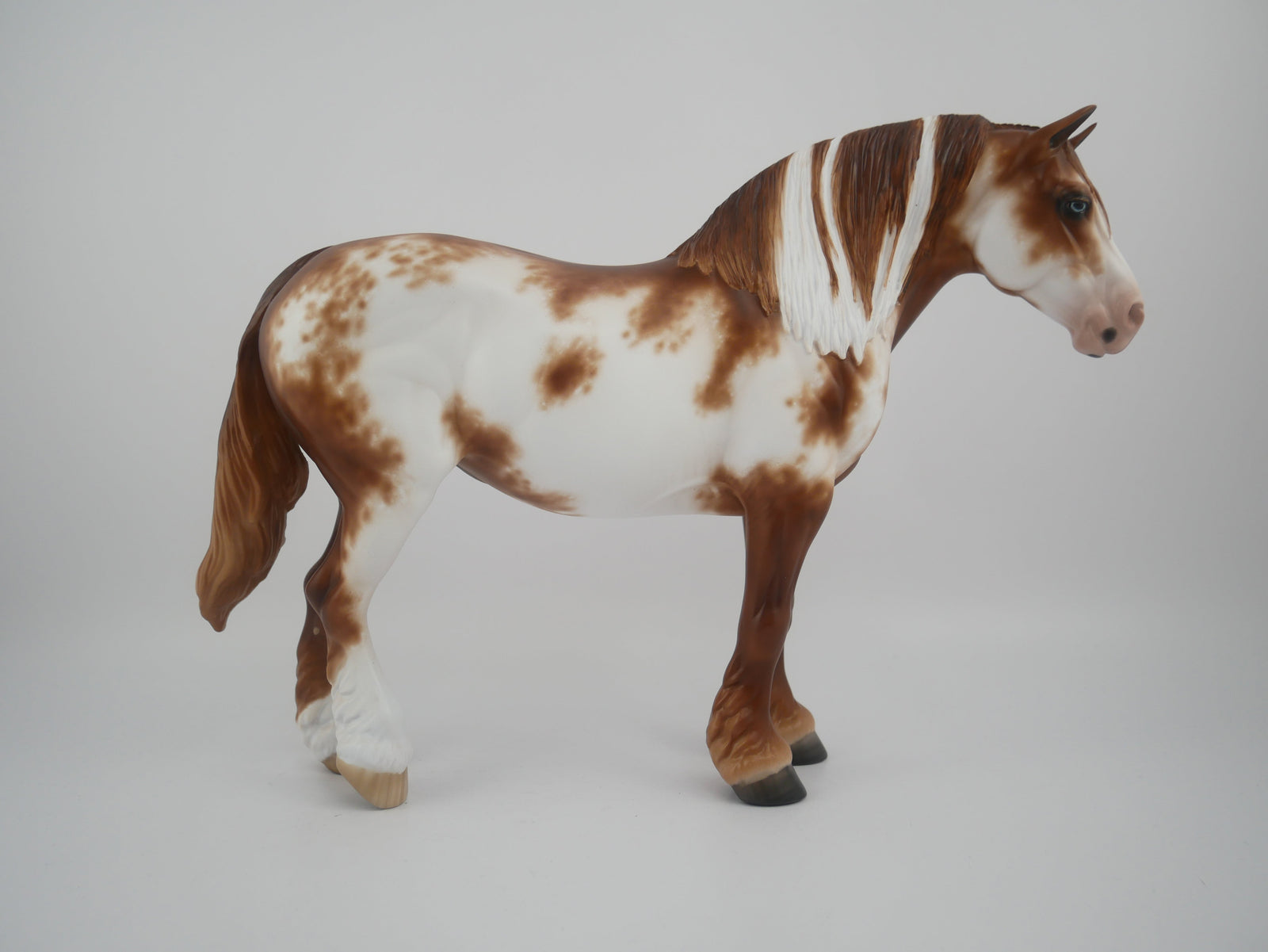 Novoue-OOAK Chestnut Sabino Heavy Draft Mare by Sheryl leisure