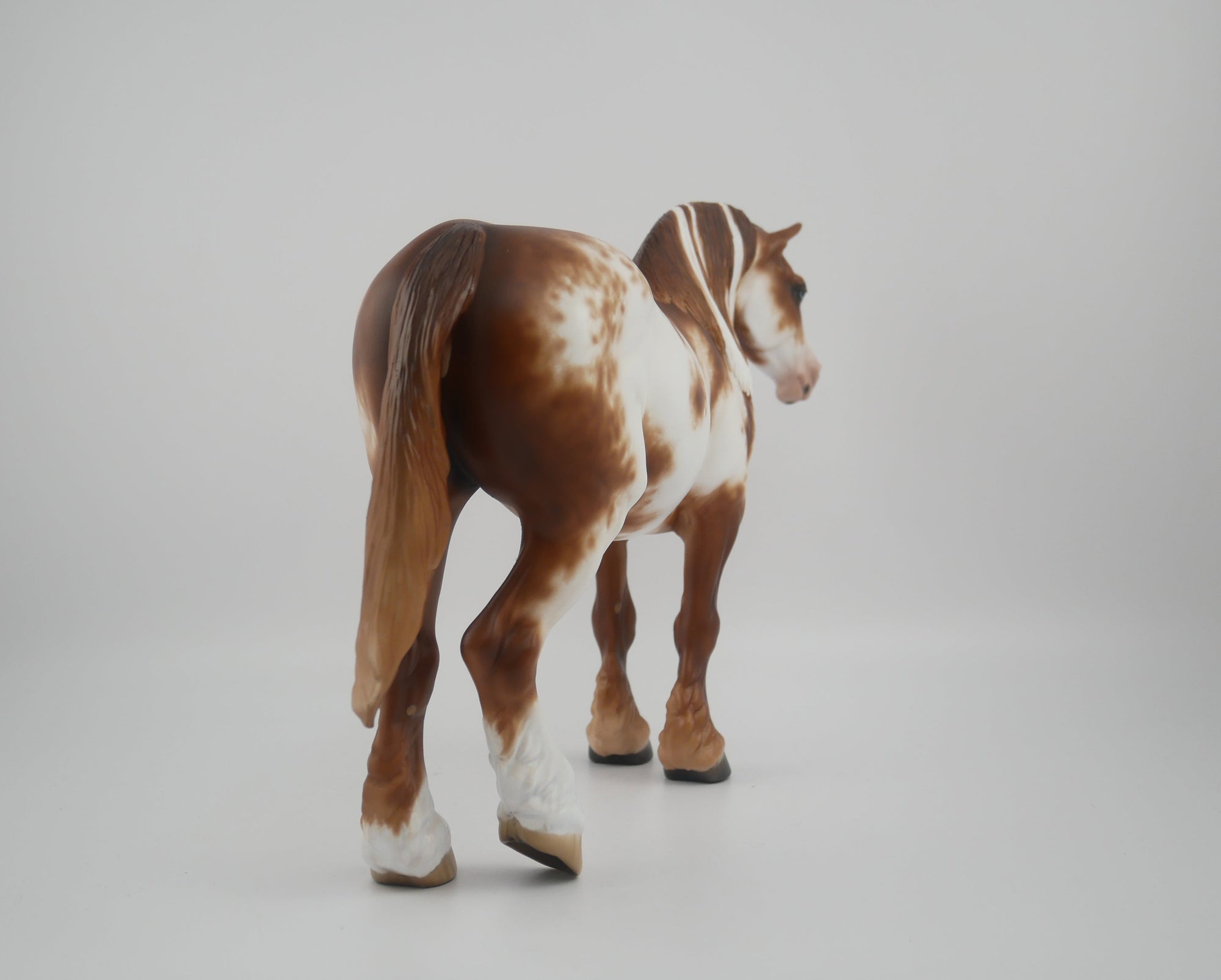 Novoue-OOAK Chestnut Sabino Heavy Draft Mare by Sheryl leisure