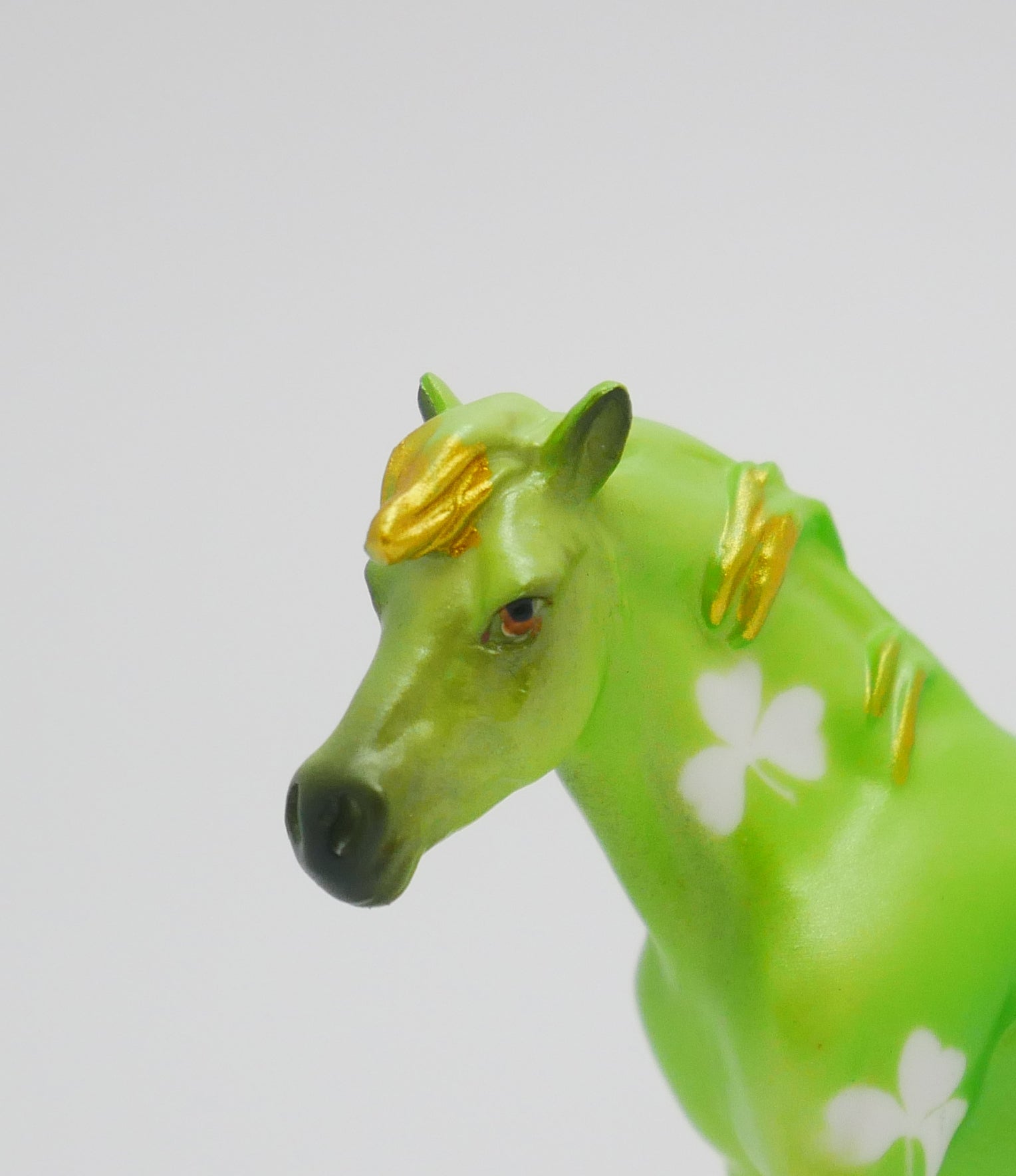 O&#39; WEE - OOAK ST. PATRICKS DAY DECO PONY CHIP MODEL HORSE 3/13/20