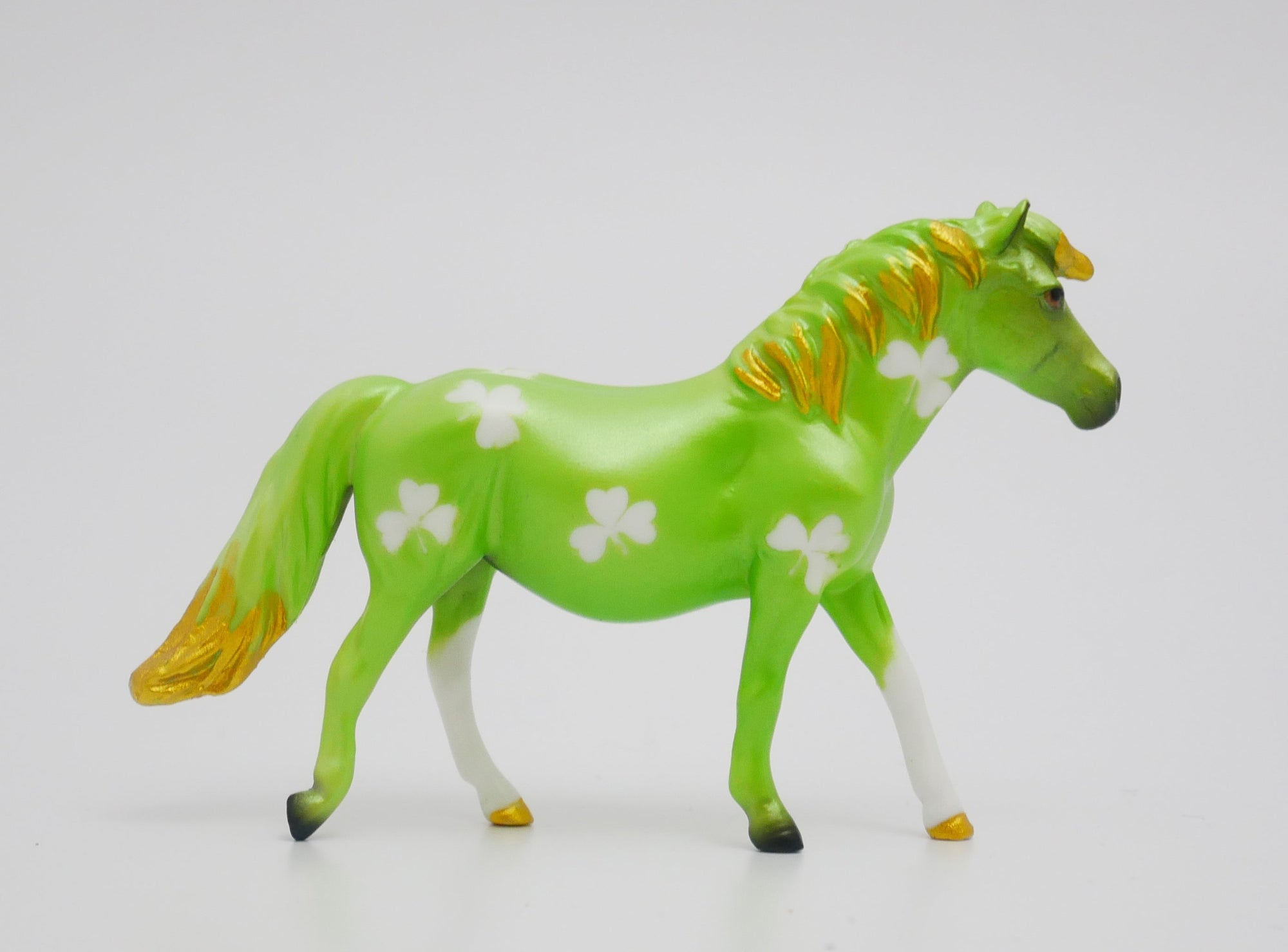 O&#39; WEE - OOAK ST. PATRICKS DAY DECO PONY CHIP MODEL HORSE 3/13/20