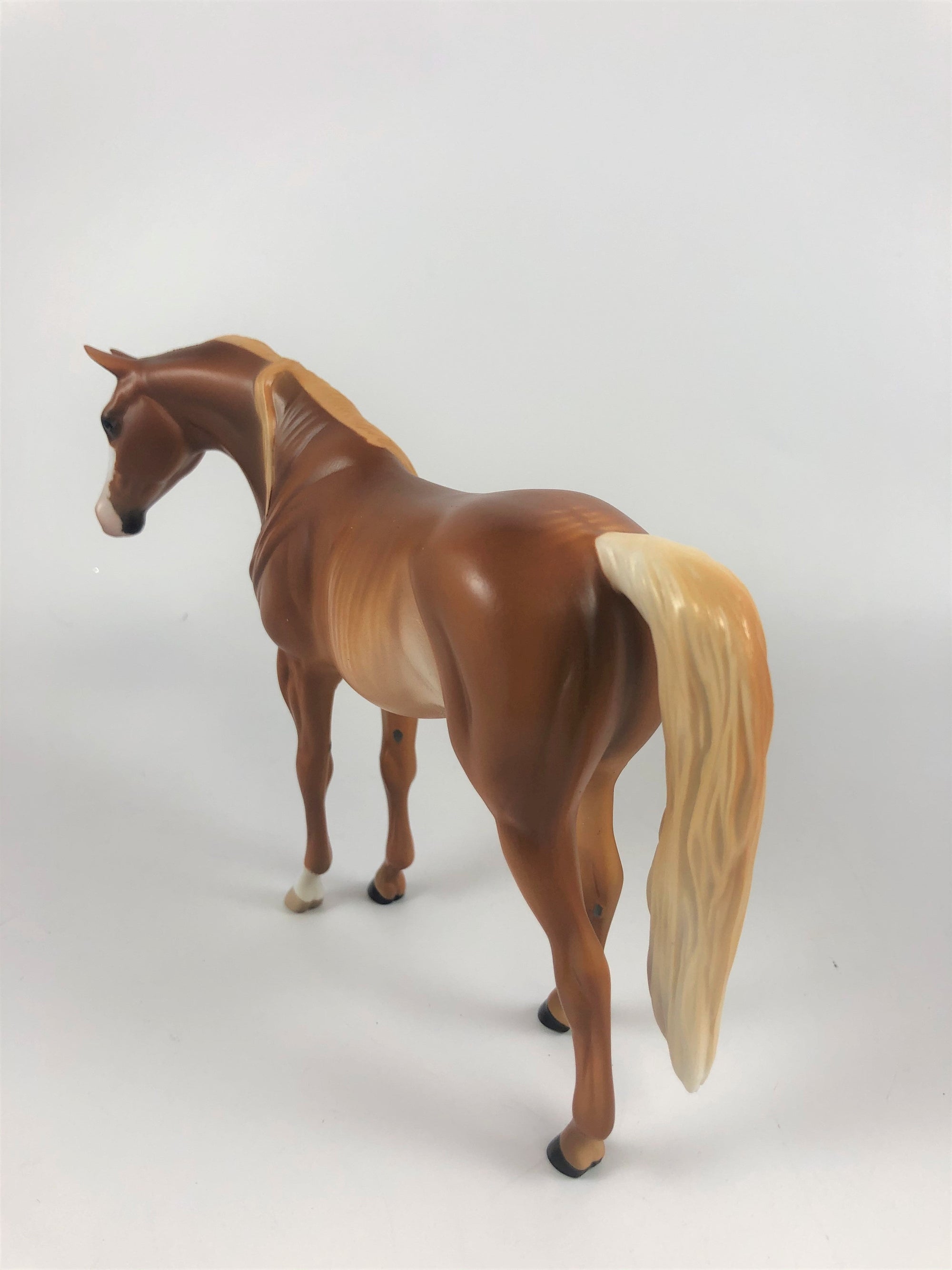 OCTOBER SURPRISE -OOAK CHESTNUT RABICANO ARABIAN PEBBLES BY SHERYL LEISURE LHS 19